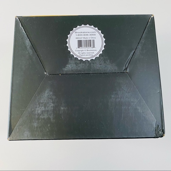 Brookstone Pop N Pour Glass Beer Mug‎ Built In Bottle Opener New in Box NIB NWT - Picture 6 of 8